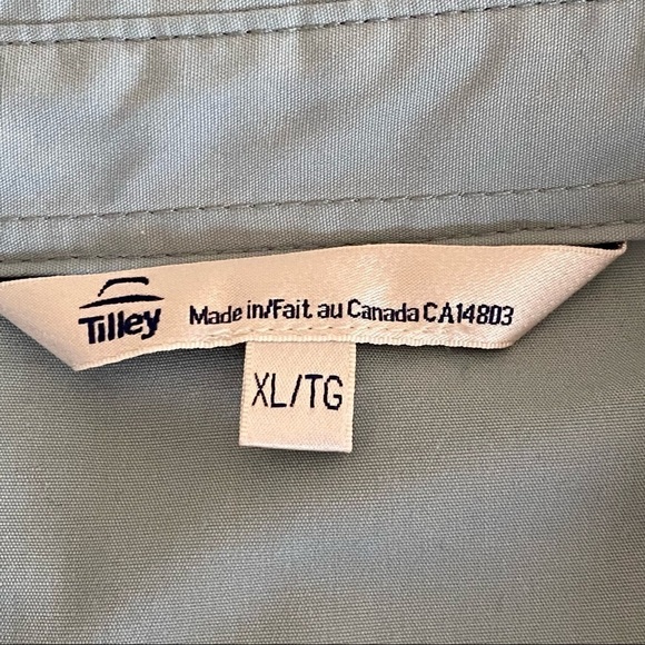 Womens Tilley Endurables Button Front Shirt Floral Botanical Blouse Size XL - Picture 7 of 10